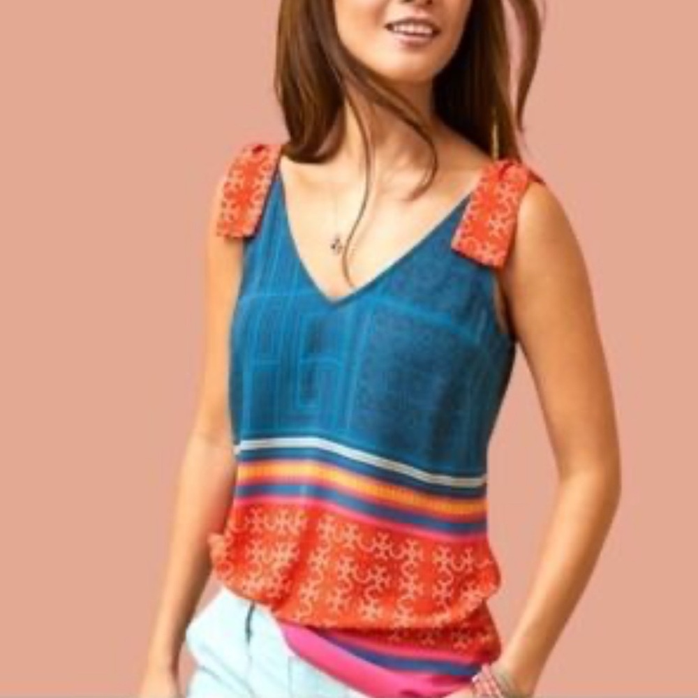 Colorful Sleeveless Top